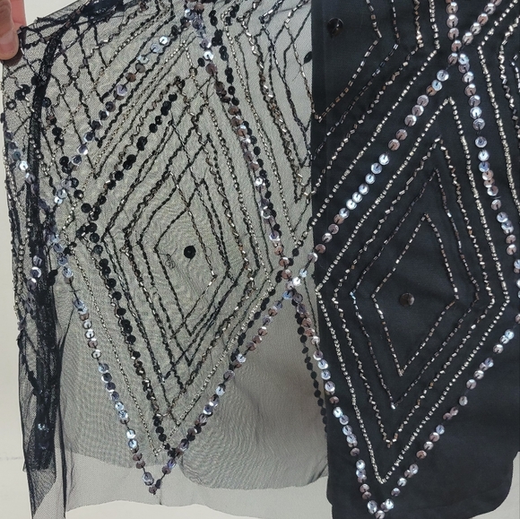 NWT Adrianna Papell 1920s inspired beaded gown - Picture 11 of 16